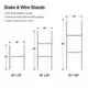 Mcoro heavy duty 9-gauge galvanized steel H-stake for corrugated yard signs