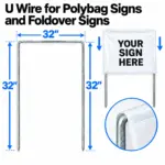 U Wire for Polybag Signs and Foldover Signs